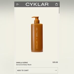 Cyklær Vanilla Verve Body Wash